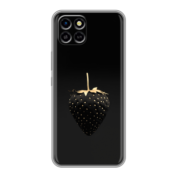 Силиконовый чехол на Infinix SMART 6 HD с принтом Черная клубника Силиконовый чехол на Infinix SMART 6 HD с принтом Черная клубника