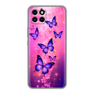 Силиконовый чехол на Infinix SMART 6 HD с принтом Бабочки