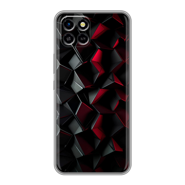 Силиконовый чехол на Infinix SMART 6 HD с принтом Абстракция