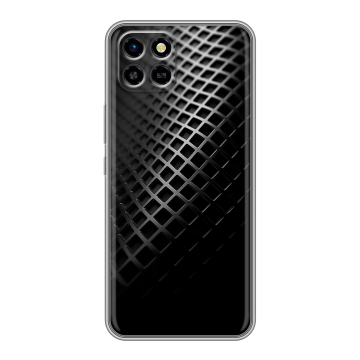 Силиконовый чехол на Infinix SMART 6 HD с принтом Текстура металла