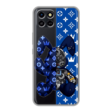 Силиконовый чехол на Infinix SMART 6 HD с принтом Луи робот