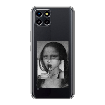 Силиконовый чехол на Infinix SMART 6 HD с принтом Мона Лиза