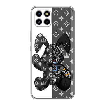 Силиконовый чехол на Infinix SMART 6 HD с принтом Луи робот