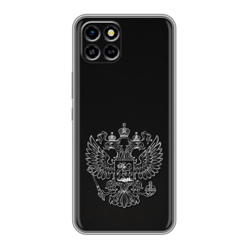 Силиконовый чехол на Infinix SMART 6 HD с принтом Герб России