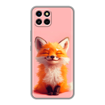 Силиконовый чехол на Infinix SMART 6 HD с принтом милая лиса