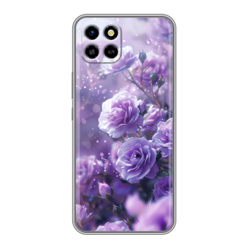 Силиконовый чехол на Infinix SMART 6 HD с принтом Розы цветы Силиконовый чехол на Infinix SMART 6 HD с принтом Розы цветы