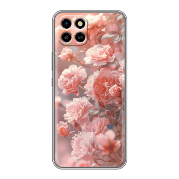 Силиконовый чехол на Infinix SMART 6 HD с принтом Розовые розы