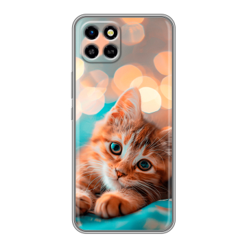 Силиконовый чехол на Infinix SMART 6 HD с принтом котик