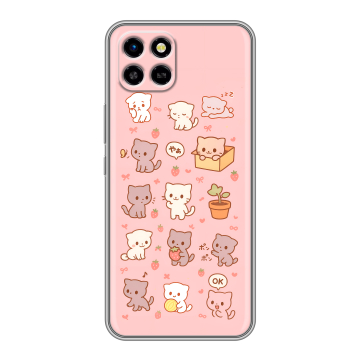 Силиконовый чехол на Infinix SMART 6 HD с принтом Hello Kitty Хелоу Кити