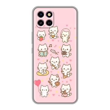 Силиконовый чехол на Infinix SMART 6 HD с принтом Hello Kitty Хелоу Кити