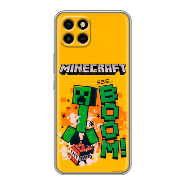 Силиконовый чехол на Infinix SMART 6 HD с принтом Майнкрафт Minecraft