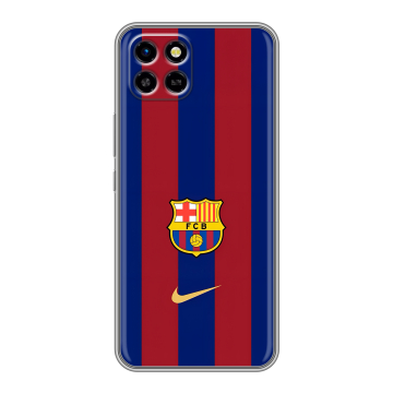 Силиконовый чехол на Infinix SMART 6 HD с принтом Барселона Barcelona