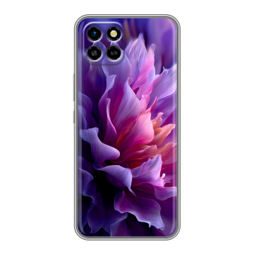 Силиконовый чехол на Infinix SMART 6 HD с принтом женский цветы