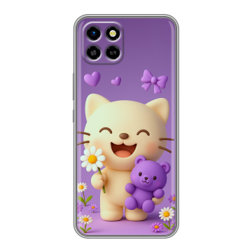 Силиконовый чехол на Infinix SMART 6 HD с принтом для девочек