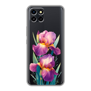 Силиконовый чехол на Infinix SMART 6 HD с принтом Цветы орхидеи