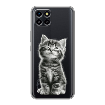 Силиконовый чехол на Infinix SMART 6 HD с принтом Котенок