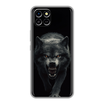 Силиконовый чехол на Infinix SMART 6 HD с принтом Волк