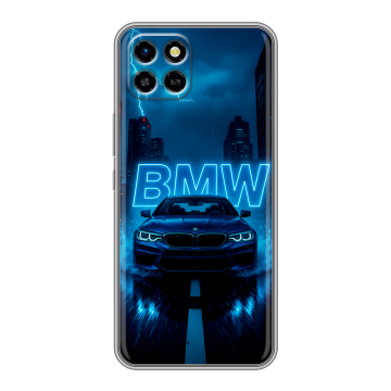 Силиконовый чехол на Infinix SMART 6 HD с принтом BMW БМВ