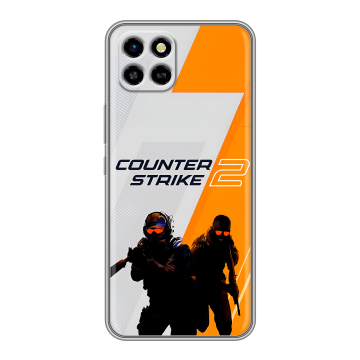 Силиконовый чехол на Infinix SMART 6 HD с принтом Counter Strike