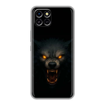 Силиконовый чехол на Infinix SMART 6 HD с принтом Волк