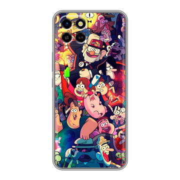 Силиконовый чехол на Infinix SMART 6 HD с принтом Gravity Falls Гравити Фолз