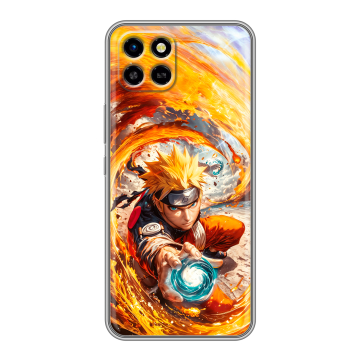 Силиконовый чехол на Infinix SMART 6 HD с принтом Аниме Наруто Naruto