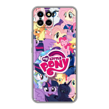 Силиконовый чехол на Infinix SMART 6 HD с принтом My little pony Дружба чудо