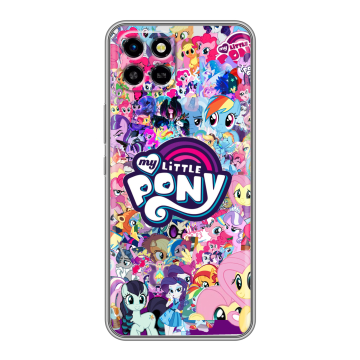 Силиконовый чехол на Infinix SMART 6 HD с принтом My little pony Дружба чудо