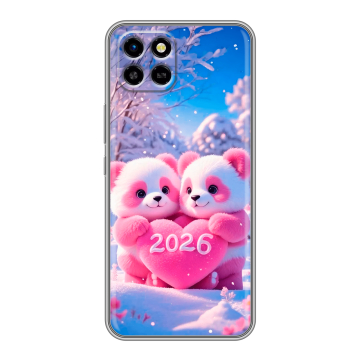 Силиконовый чехол на Infinix SMART 6 HD с принтом Новый год