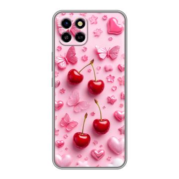 Силиконовый чехол на Infinix SMART 6 HD с принтом для девочек