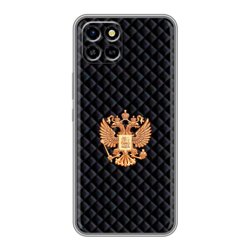 Силиконовый чехол на Infinix SMART 6 HD с принтом Герб России принт Силиконовый чехол на Infinix SMART 6 HD с принтом Герб России принт