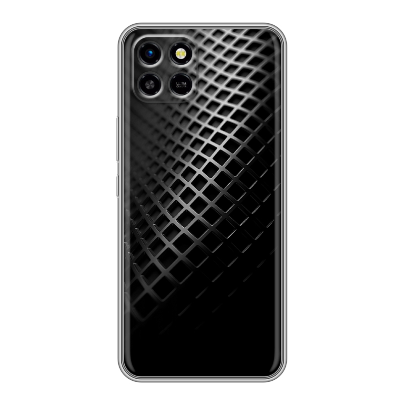 Силиконовый чехол на Infinix SMART 6 HD с принтом Текстура металла Силиконовый чехол на Infinix SMART 6 HD с принтом Текстура металла