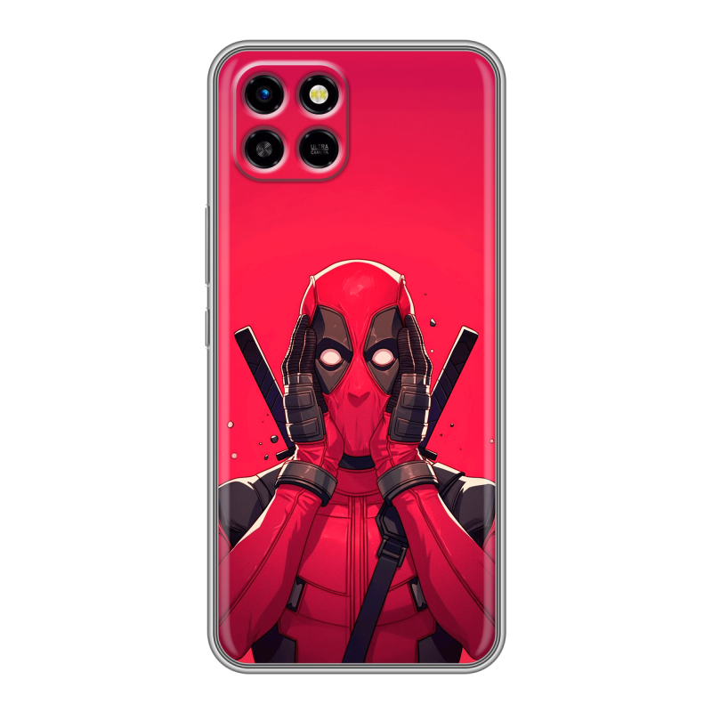 Силиконовый чехол на Infinix SMART 6 HD с принтом Дедпул Deadpool Силиконовый чехол на Infinix SMART 6 HD с принтом Дедпул Deadpool