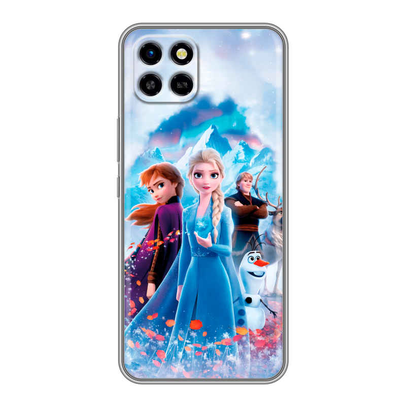 Силиконовый чехол на Infinix SMART 6 HD с принтом Холодное сердце Frozen Силиконовый чехол на Infinix SMART 6 HD с принтом Холодное сердце Frozen