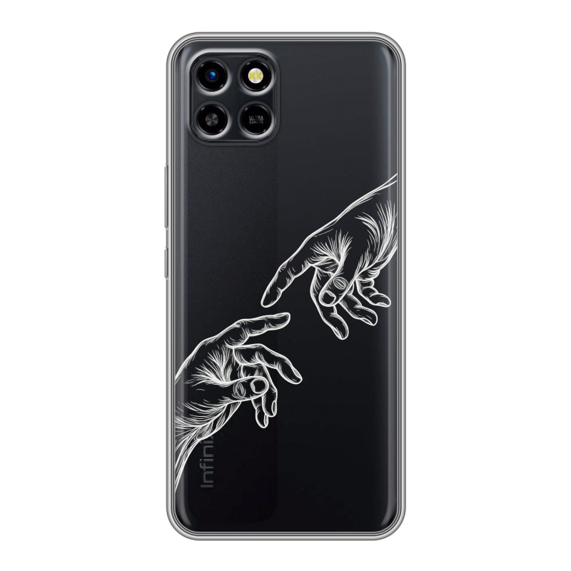 Силиконовый чехол на Infinix SMART 6 HD с принтом Сотворение мира Силиконовый чехол на Infinix SMART 6 HD с принтом Сотворение мира