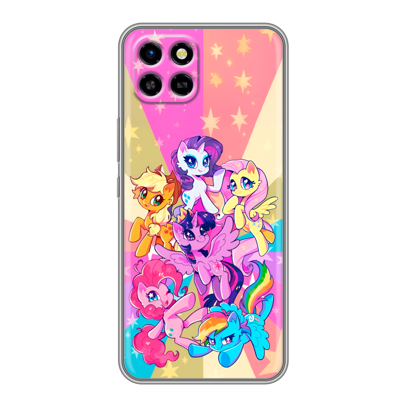 Силиконовый чехол на Infinix SMART 6 HD с принтом My little pony Дружба чудо Силиконовый чехол на Infinix SMART 6 HD с принтом My little pony Дружба чудо