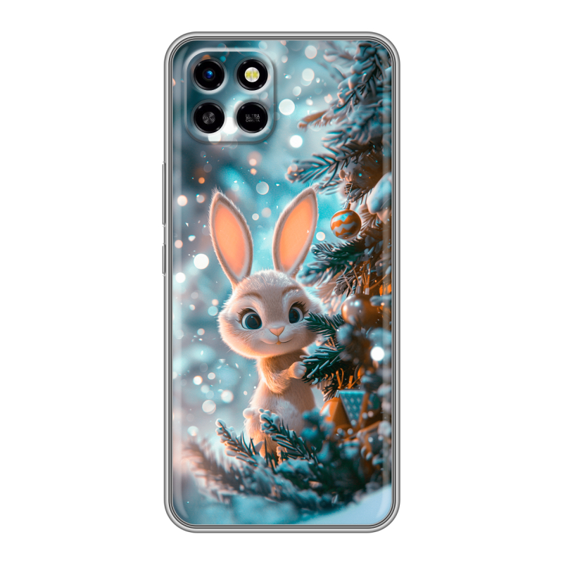 Силиконовый чехол на Infinix SMART 6 HD с принтом Новый год Силиконовый чехол на Infinix SMART 6 HD с принтом Новый год