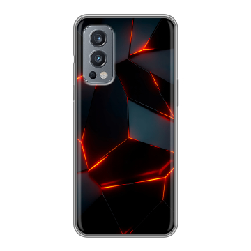 Силиконовый чехол на OnePlus Nord 2 с принтом Яркие абстракции Силиконовый чехол на OnePlus Nord 2 с принтом Яркие абстракции