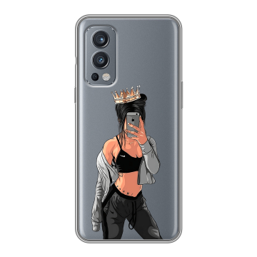 Силиконовый чехол на OnePlus Nord 2 с принтом Женские принты Силиконовый чехол на OnePlus Nord 2 с принтом Женские принты