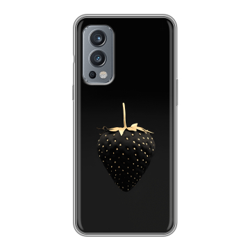 Силиконовый чехол на OnePlus Nord 2 с принтом Черная клубника Силиконовый чехол на OnePlus Nord 2 с принтом Черная клубника