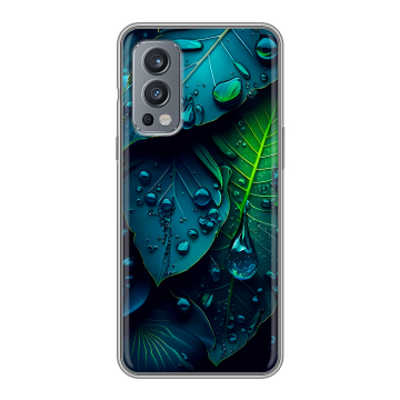 Силиконовый чехол на OnePlus Nord 2 с принтом Листья Силиконовый чехол на OnePlus Nord 2 с принтом Листья