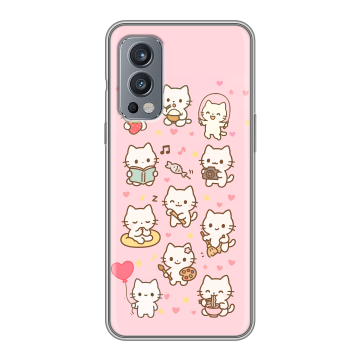 Силиконовый чехол на OnePlus Nord 2 с принтом Hello Kitty Хелоу Кити Силиконовый чехол на OnePlus Nord 2 с принтом Hello Kitty Хелоу Кити