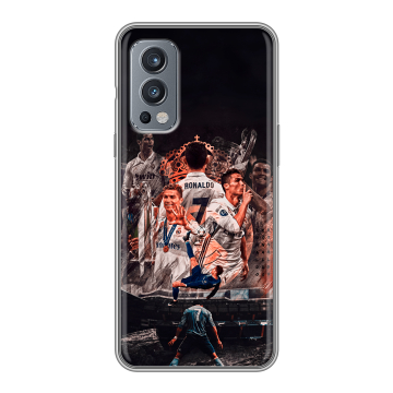 Силиконовый чехол на OnePlus Nord 2 с принтом Реал Роналдо Real Ronaldo Силиконовый чехол на OnePlus Nord 2 с принтом Реал Роналдо Real Ronaldo