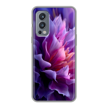 Силиконовый чехол на OnePlus Nord 2 с принтом женский цветы Силиконовый чехол на OnePlus Nord 2 с принтом женский цветы