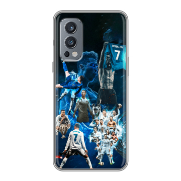 Силиконовый чехол на OnePlus Nord 2 с принтом Реал Роналдо Силиконовый чехол на OnePlus Nord 2 с принтом Реал Роналдо