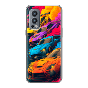 Силиконовый чехол на OnePlus Nord 2 с принтом Тачки Силиконовый чехол на OnePlus Nord 2 с принтом Тачки