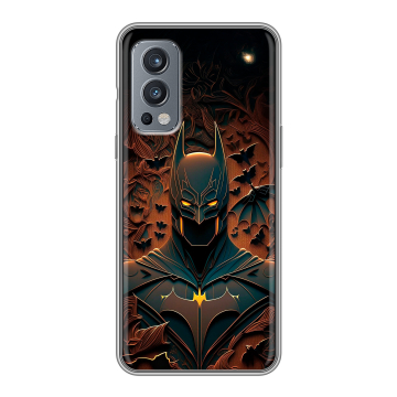 Силиконовый чехол на OnePlus Nord 2 с принтом Batman Бэтмен
