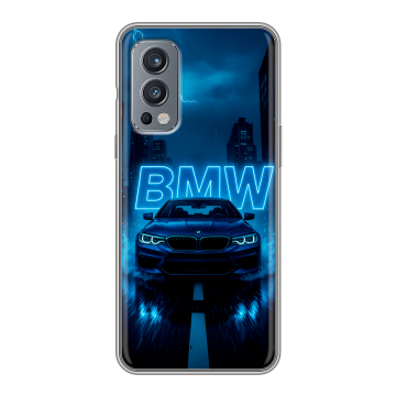 Силиконовый чехол на OnePlus Nord 2 с принтом BMW БМВ Силиконовый чехол на OnePlus Nord 2 с принтом BMW БМВ