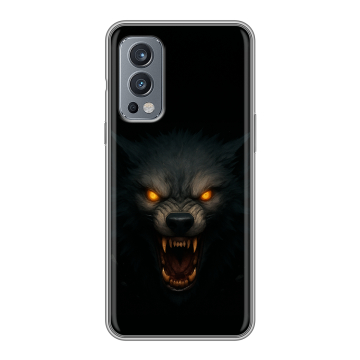 Силиконовый чехол на OnePlus Nord 2 с принтом Волк