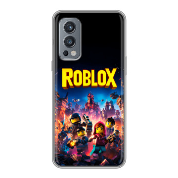 Силиконовый чехол на OnePlus Nord 2 с принтом Roblox Роблокс Силиконовый чехол на OnePlus Nord 2 с принтом Roblox Роблокс